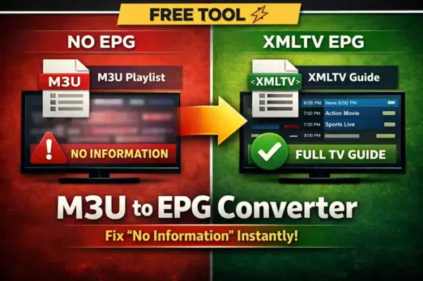 M3U to EPG Converter free tool