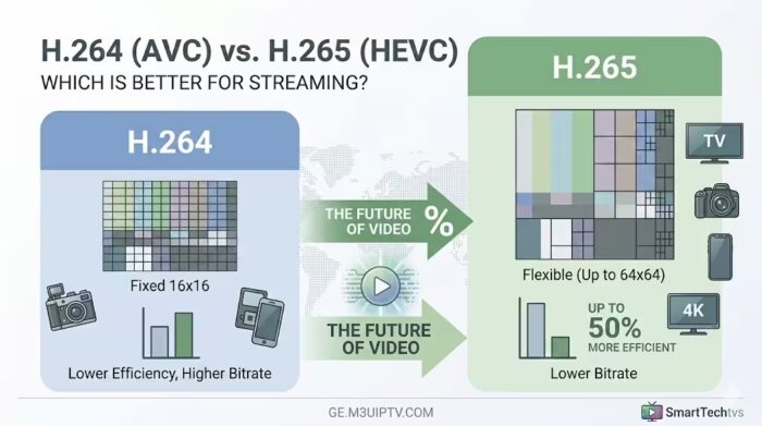 H.264 (AVC) vs. H.265 (HEVC) Which Video Codec is Better for Streaming