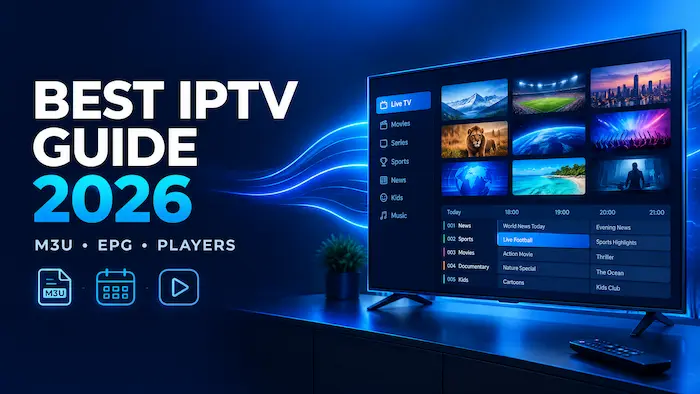 Best IPTV Guide 2026: M3U, Xtream Codes, EPG and Players
