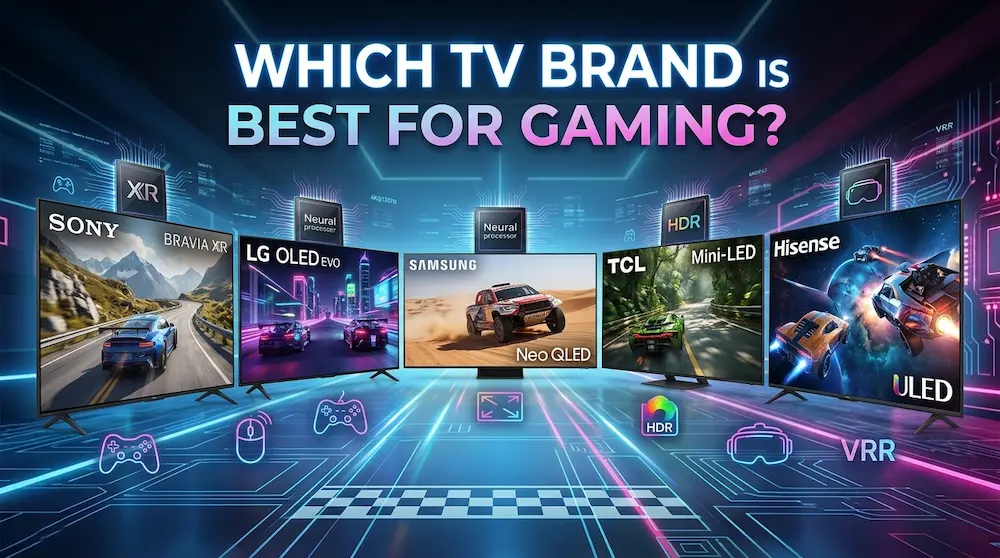 Modern 4K gaming TV with high refresh rate and HDMI 2.1